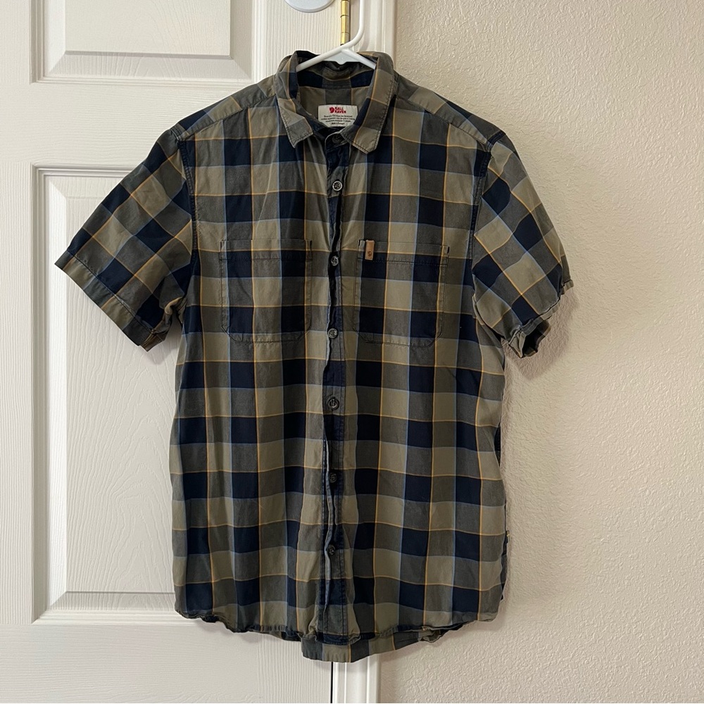 Fjallraven High Coast Big Check Short Sleeve Shirt Mens Medium